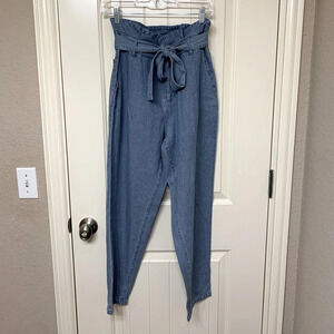 NWT Who What Wear Ankle Length Paper-Bag Trousers
